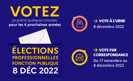 Elections professionnelles 2022 - Dates
