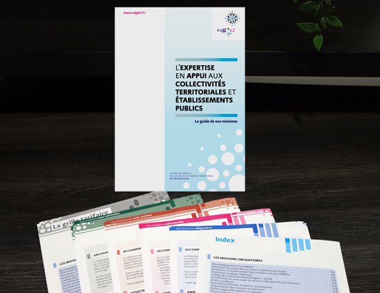 Photo détaillée de la brochure "Guide de nos missions" du CdG62