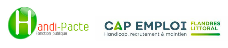 Logos Handipacte - Cap Emploi Flandres Littoral