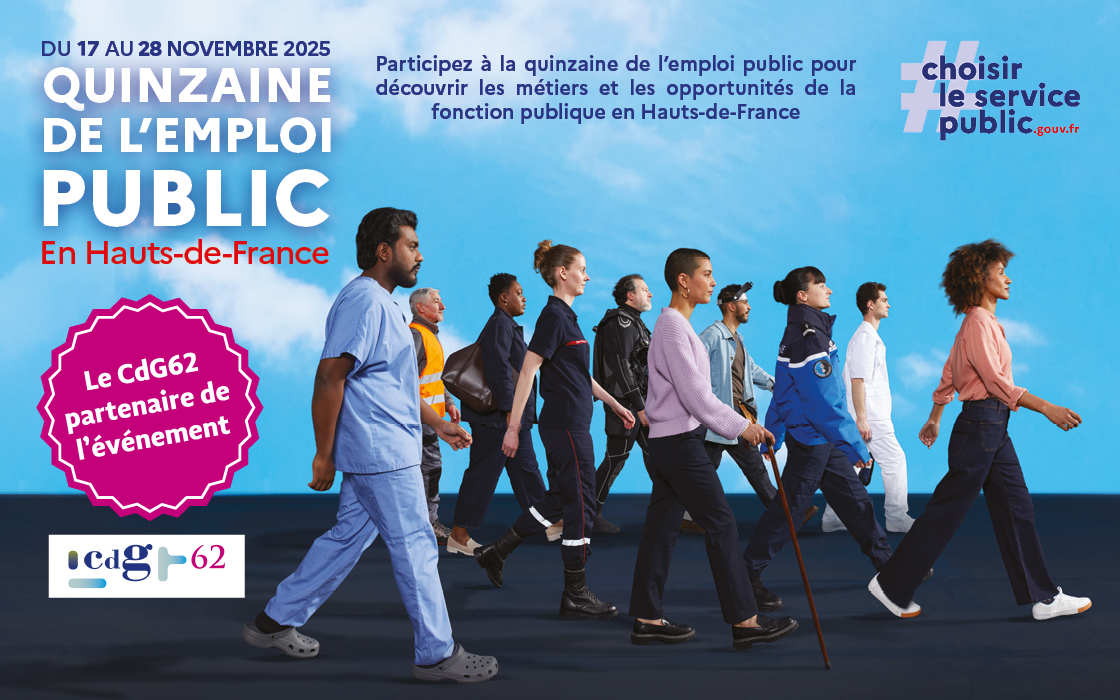 Visuel - Quinzaine de l'emploi public en région Hauts de France 2025